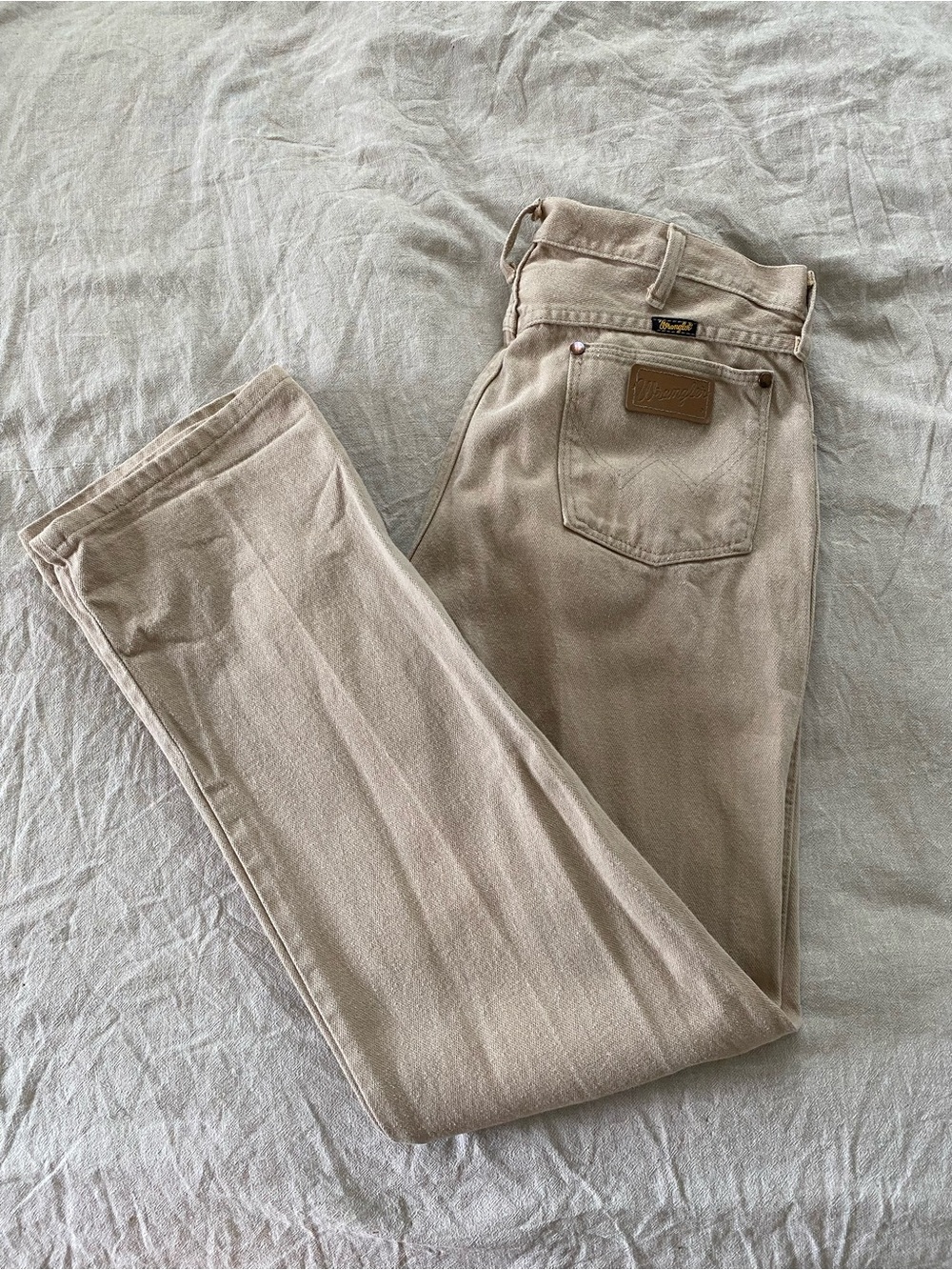 Wrangler Beige/Tan Men's Jeans 33x32